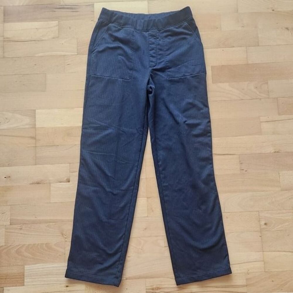 Mondetta Navy Herringbone Straight Leg Pants, Small